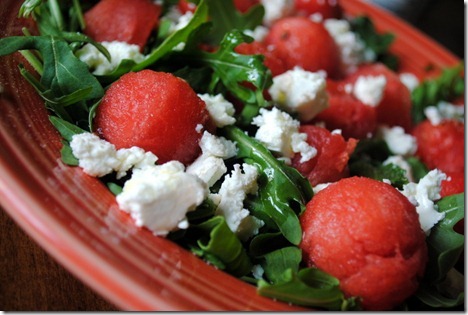 watermelon goat cheese arugula