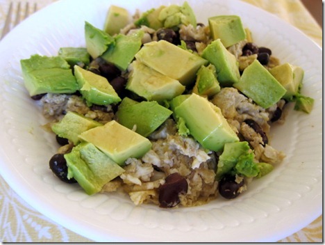 avocado black beans scrambled eggs