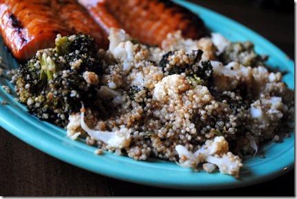 broccoli cauliflower quinoa