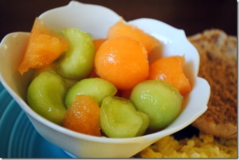 cantaloupe and honeydew
