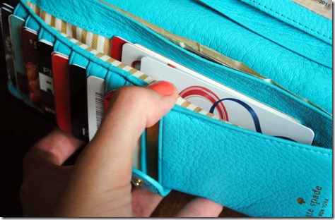 cards in wallet