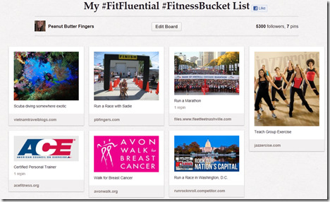 fitness bucket list