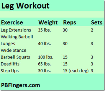 leg workout