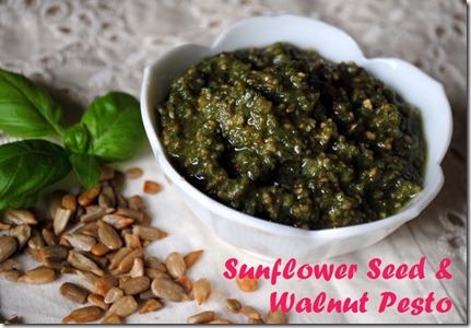 sunflower seed pesto walnuts