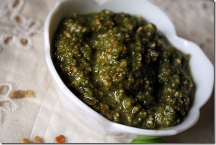 sunflower seed walnut pesto