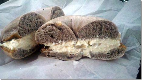 toasted bagel honey walnut cream cheese