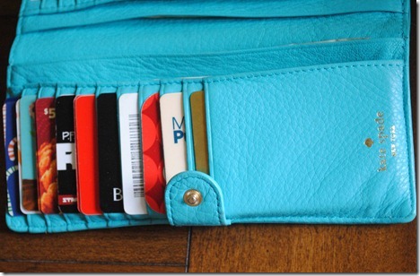 wallet with cards