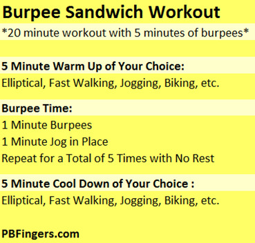 Burpee Sandwich Workout
