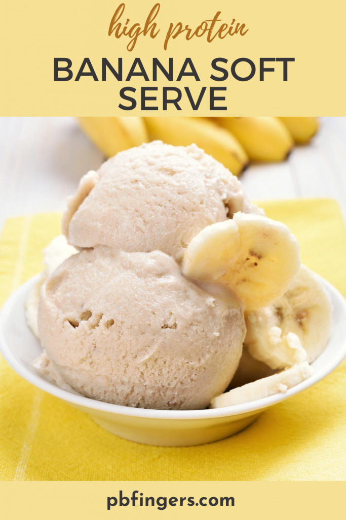 High Protein Banana Soft Serve