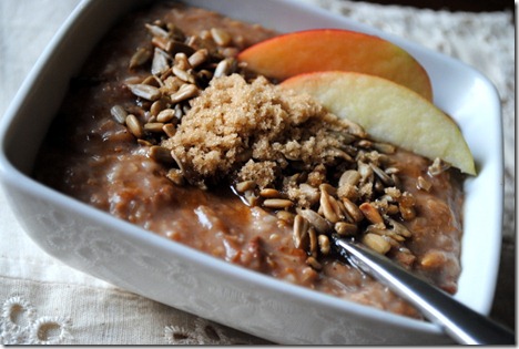 apple cinnamon steel cut oatmeal 018