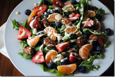 citrus salad with goat cheese dressing 010