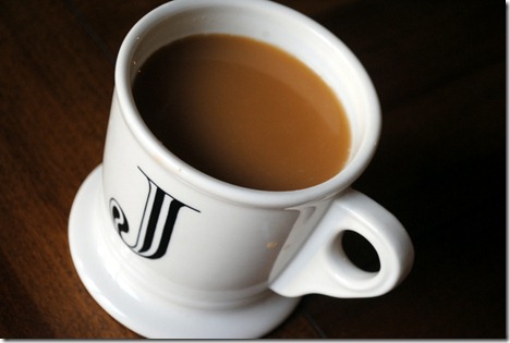 coffee with almond milk