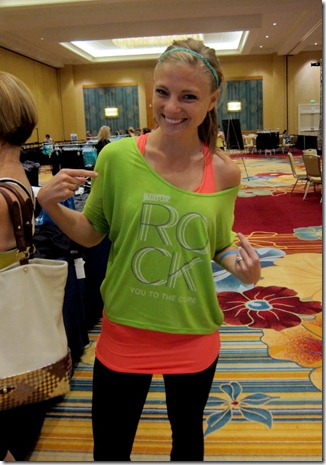 jazzercise tshirt green