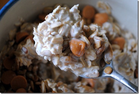 overnight oats close up