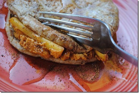 pumpkin peanut butter stuffed french toast
