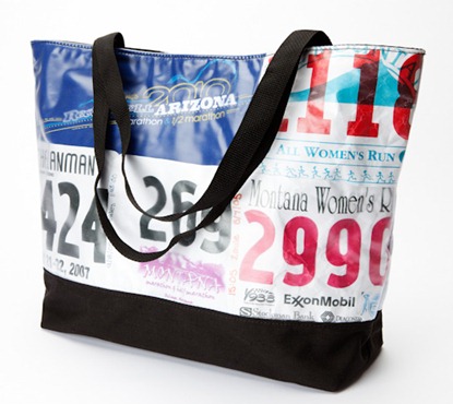 race number tshirt bag