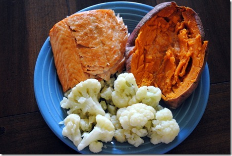 salmon sweet potato