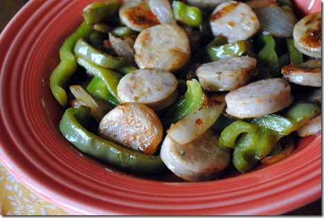 sausage onion peppers