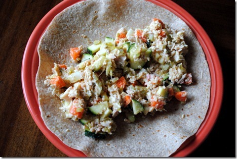 tuna salad wrap