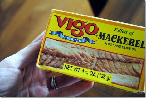 canned mackerel