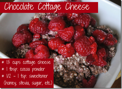 chocolate cottage cheese