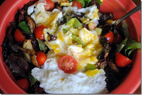 eggs on top of salad 007