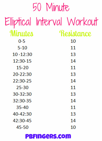 elliptical workout