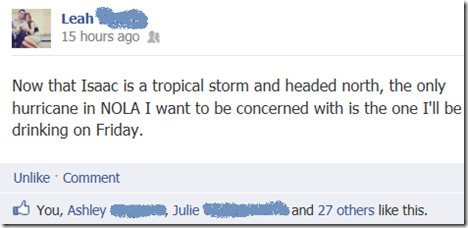 facebook status