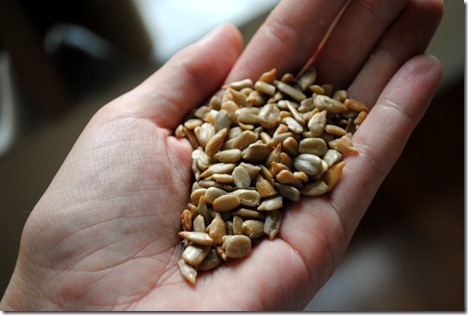 handful of sunflower seeds