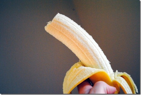 peeled banana