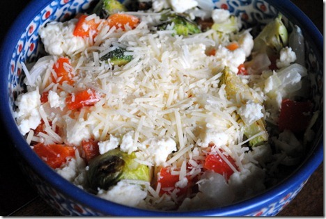 three cheese scrambled eggs