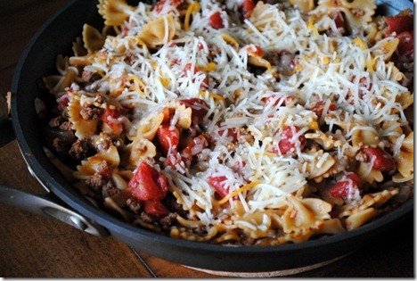 cheese ground beef taco pasta