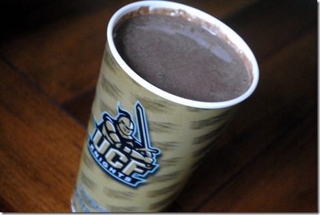 chocolate protein smoothie