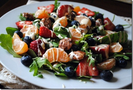 citrus salad with goat cheese dressing