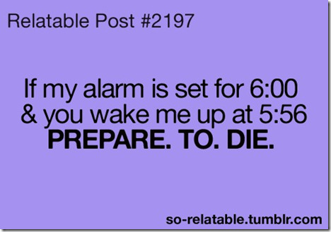 horrible alarm