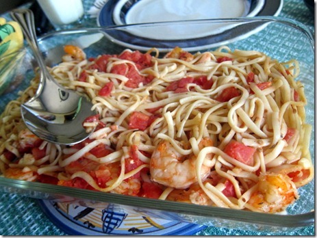 linguini with shrimp