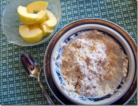 overnight oats with apple