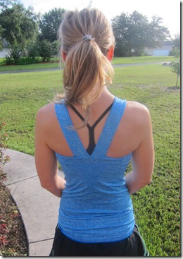 reebok blue long tank