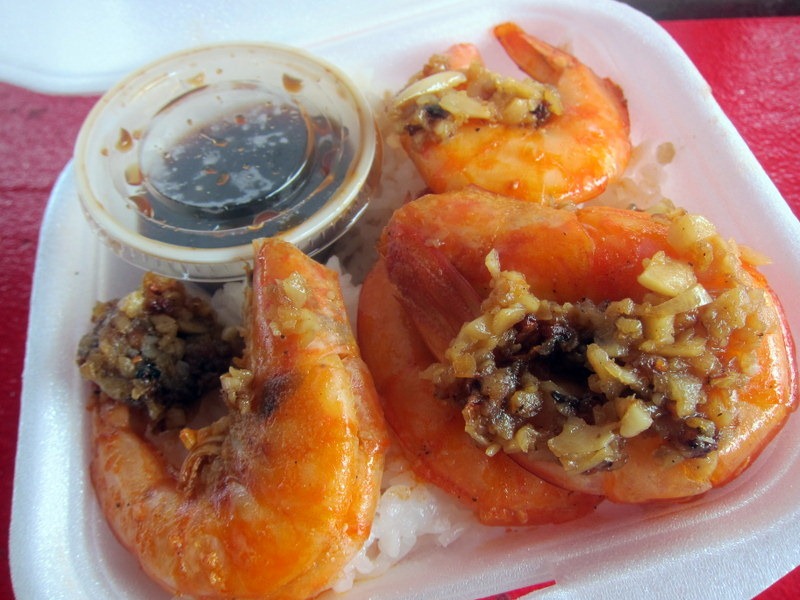 North Shore Shrimp Truck and Kahuku Farms Peanut Butter Fingers