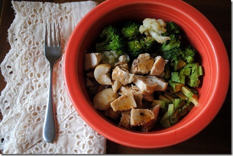 chicken vegetable bowl