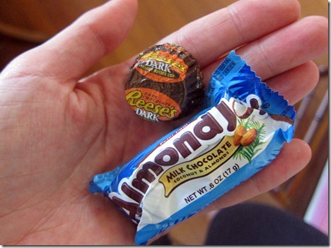 fun size almond joy reese's cup