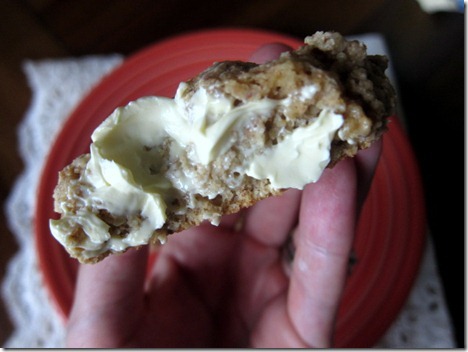 pancake biscuits with butter