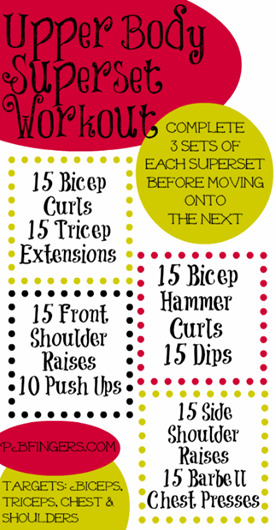 upper body superset workout