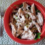 chicken salad with corn and avocado