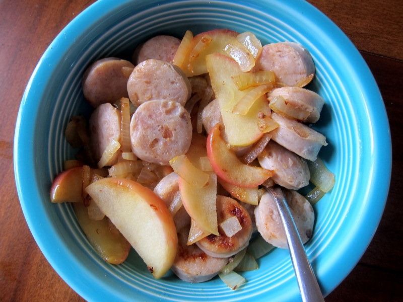 Apple Chicken Sausage Skillet Peanut Butter Fingers