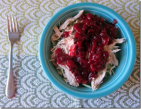 chicken with cranberry sauce