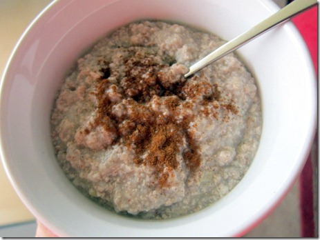 oats with banana and egg whites