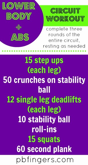 Lower Body   Abs Circuit Workout
