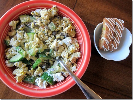 eggs and biscotti