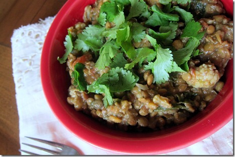Crock Pot Curry Lentils